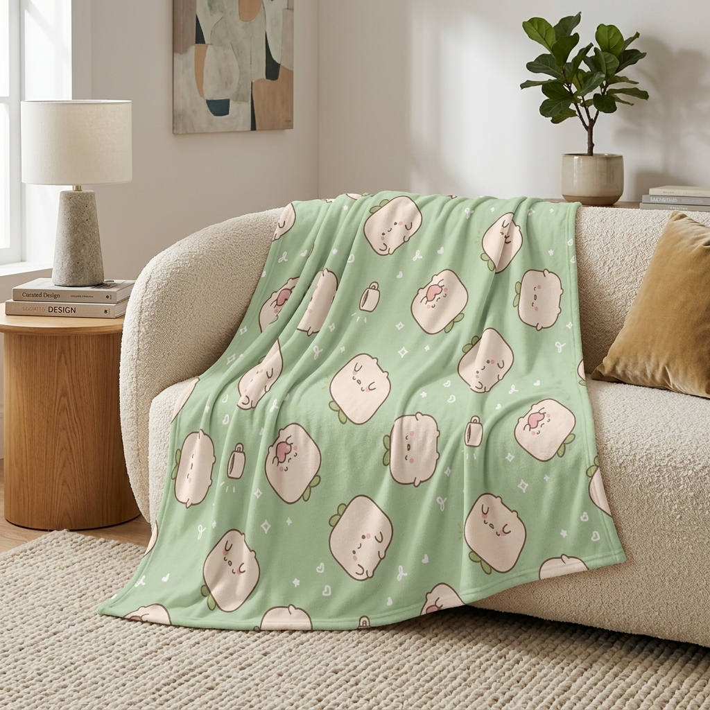 Teng Tofu Coffee Throw Blanket